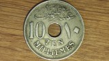 Egipt otoman - moneda de colectie WWI - 10 Milliemes 1917 H - stare ff buna !, Africa