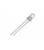 LED 5mm 12V lumina portocalie 2180-3000mcd 30grade frontal convex OPTOSUPPLY OSO5PA5E31B-12V