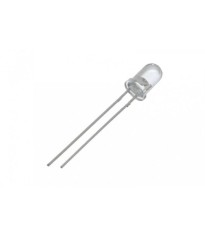 LED 5mm 12V lumina portocalie 2180-3000mcd 30grade frontal convex OPTOSUPPLY OSO5PA5E31B-12V