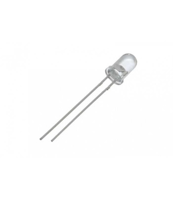 LED 5mm 12V lumina portocalie 2180-3000mcd 30grade frontal convex foto