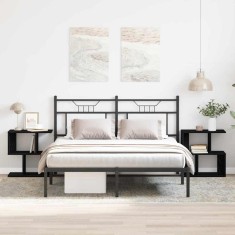 vidaXL Noptiere, 2 buc., stejar negru, 50x30x51,5 cm, lemn prelucrat