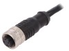Conector M12 mufă mamă 4 pini BULGIN PXPPVC12FBF04DCL010PVC D-Ethernet 4A 250V