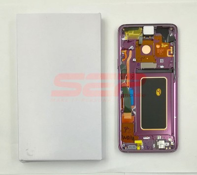 LCD+Touchscreen cu Rama Samsung Galaxy S9+ / S9 Plus / G965F PURPLE original foto