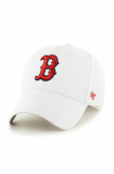 47brand șapcă MLB Boston Red Sox culoarea alb, cu imprimeu B-MVP02WBV-WH, 47 Brand