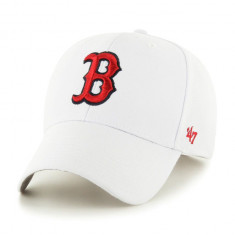 47brand șapcă MLB Boston Red Sox culoarea alb, cu imprimeu B-MVP02WBV-WH