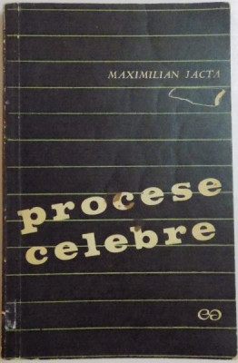 PROCESE CELEBRE de MAXIMILIAN JACTA , 1969 foto