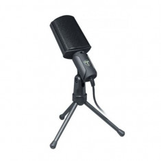 Microfon T-Dagger Oriole negru cu stand