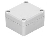 Carcasă universală ABS gri 57mm x 63mm x 37mm cu garnitură