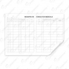 Registru de consultatii medicale fata/verso, format A4, 100 file foto