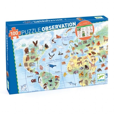 Puzzle observatie Animalele lumii, Djeco foto