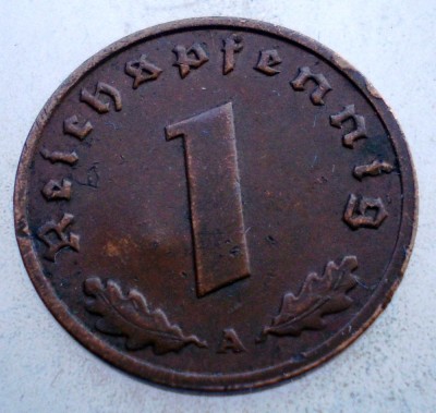 2.770 GERMANIA 1 REICHSPFENNIG 1938 A foto