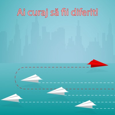 Autocolant - Ai curaj sa fii diferit foto