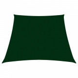 VidaXL Parasolar, verde &icirc;nchis, 3/5x4 m, țesătură oxford, trapez