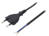 Cablu Alimentare 2x0,75mm2 PVC 1m Negru 2,5A
