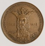 MEDALIE 600 DE ANI DE LA URCAREA PE TRON A DOMNITORULUI MIRCEA CEL BATRAN 1386 1418 MIRCEA VOEVOD DOMN AL TARII ROMANESTI SNR ISTORIE DOMNITOR VOEVOD