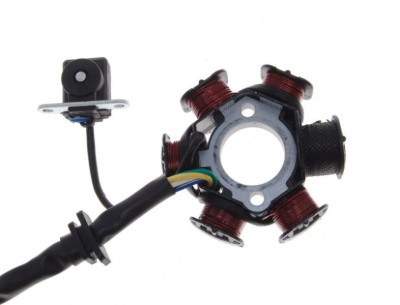 Stator aprindere cu cititor, 6 bobine, 5 fire Cod Produs: MX_NEW STD20011 foto