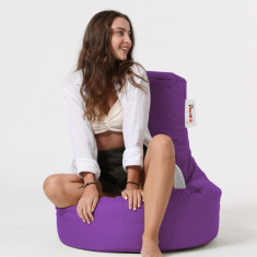 Fotoliu puf, Bean Bag, Ferndale Lina, 70 x 80 cm, poliester impermeabil, mov