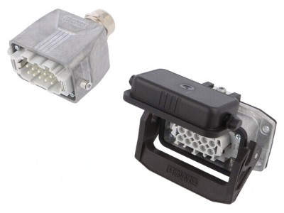 Conector HDC Tată-Mamă 500V 16A 10 PIN 10 PE foto