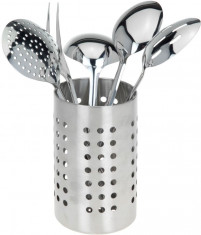 Set ustensile pentru bucatarie Excellent, inox, 6 piese, 33x10 cm foto