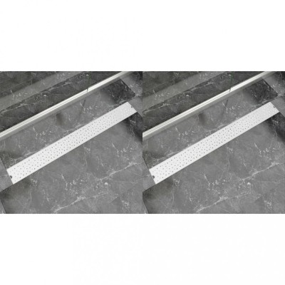 Gossi rigola dus liniara, 2 buc., 1030x140 mm, otel inoxidabil, bule foto