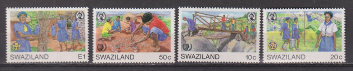 ANUL INTERNATIONAL AL TINERETULUI SWAZILAND 1985 MI. 494-497 MNH