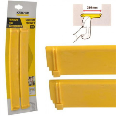 Silicon catchment strip 2pcs KARCHER WV6 2.633-514.0 foto