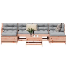 vidaXL Set canapele grădină, 7 piese, lemn masiv brad douglas 3250990