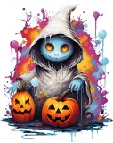 Cumpara ieftin Sticker decorativ, Halloween, Multicolor, 75 cm, 1327STK