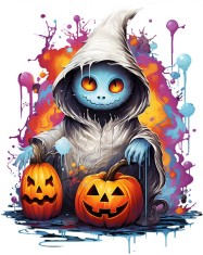 Sticker decorativ, Halloween, Multicolor, 75 cm, 1327STK