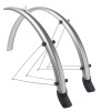 Aripi Bicicleta 28 inch, 48mm Largi, Gri - Set Protectie Noroi Bicicleta