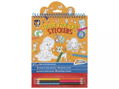 Set creativ, Coloreaza propriile abtibilduri, Animale foto