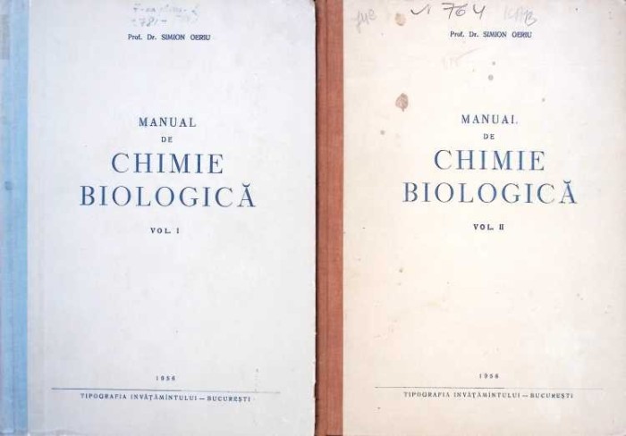 MANUAL DE CHIMIE BIOLOGICA VOL.1-2-SIMION OERIU-274155