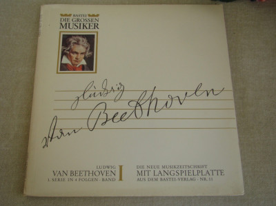 BEETHOVEN I - Simfonia Nr. 1 C-DUR Op 21 - Vinil EP Die Grossen Musiker foto