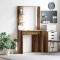 vidaXL Birou cu raft Lemn vechi 78.5 x 37 x 154.5 cm Lemn compozit 869344