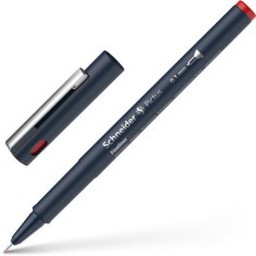 Liner Pentru Desen Tehnic Schneider Pictus, Varf Fetru 0.1mm - Rosu foto