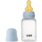 BIBS Anti-Colic Baby Bottle Latex biberon anticolici cu tetină din cauciuc Baby Blue 150 ml
