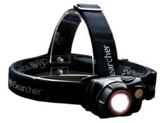 Lanternă LED NightSearcher NSHTZOOM700R-C pentru cască, etanșă IP54, 700lm, 25h autonomie