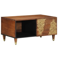 vidaXL Masă de cafea maro miere 80 x 50 x 40 cm Lemn masiv de mango 4018740