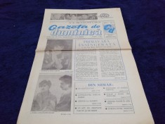 ZIARUL GAZETA DE DUMINICA NR 3 1-13 APRILIE 1990 foto