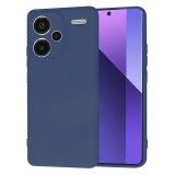 Husa premium pentru xiaomi redmi note 13 pro plus - softflex, microfibra, navy blue