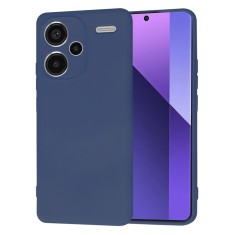 Husa premium pentru xiaomi redmi note 13 pro plus - softflex, microfibra, navy blue foto