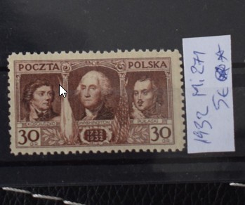 TS23 - Timbre serie Polonia - 1932 Mi271 foto