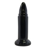 Plug anal PROWLER RED 9&quot; Rocket Black, din TPE moale, &icirc;n formă de glonț, lungime 23 cm, diametru 5.6 cm, negru