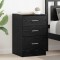 vidaXL Dulap de noapte Stejar negru 40 x 40 x 63 cm Lemn compozit 880916