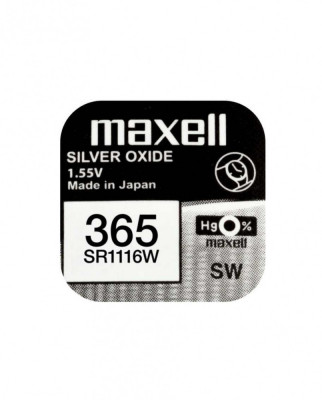 Baterie ceas Maxell SR1116W V365 S35 1.55V oxid de argint 1buc foto