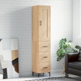 VidaXL Dulap &icirc;nalt, stejar sonoma, 34,5x34x180 cm, lemn prelucrat