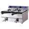 Friteuza profesionala electrica cu robinet, 2x8 litri, de banc
