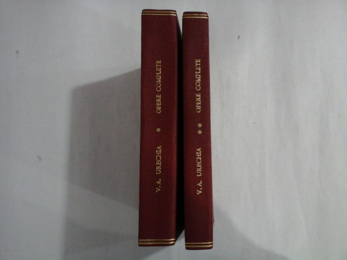 OPERE COMPLETE - V.A. URECHIA - 2 volume - ed. 1878