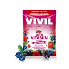 Bomboane Vivil Multivitamine Fructe de Padure fara zahar - 60 g