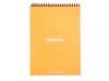 Blocnotes grafic A4, spirala metalica dubla, 80 file, Rhodia Classic Orange